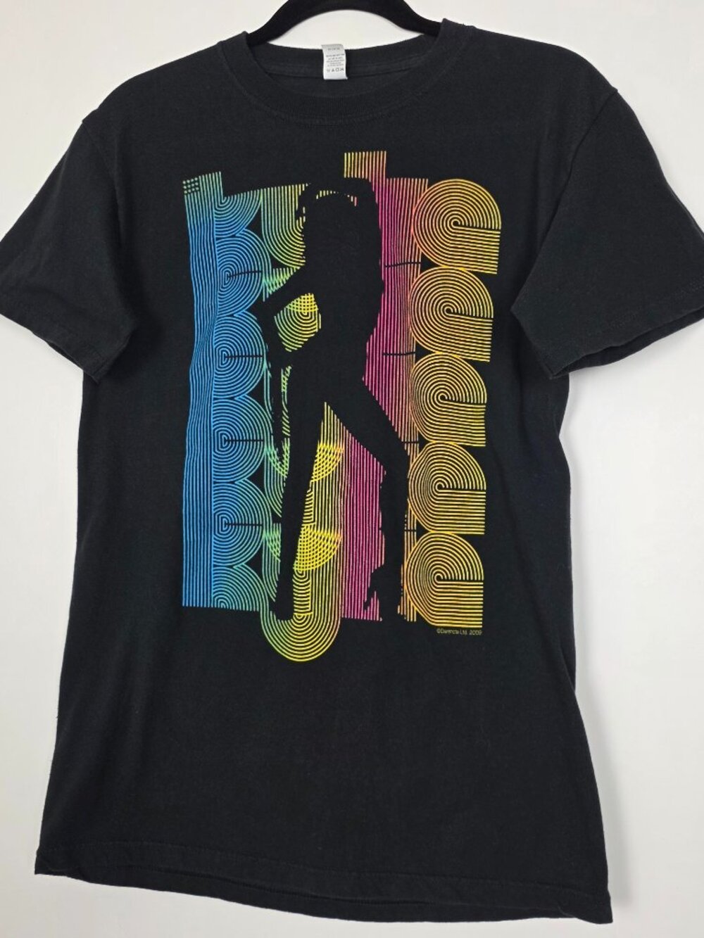 Tultex Kylie Minogue North America Tour 2009 Mens Small Short Sleeve Black Shirt